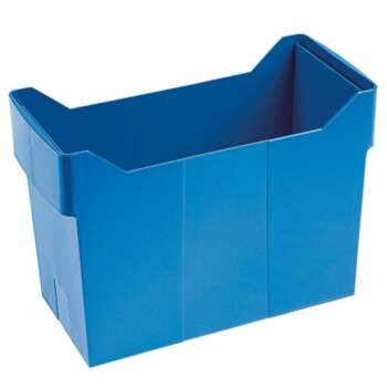 CAJA PLASTICO CARPETAS COLGANTES AZUL
