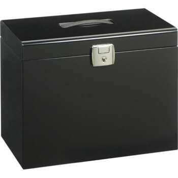 CAJA METALICA CARPETAS COLGANTE NEGRA