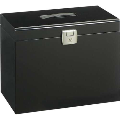 CAJA METALICA CARPETAS COLGANTE NEGRA