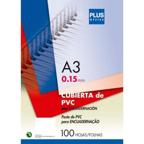 CUBIERTA PLUS PVC A3 0,15MM TRAN/100U