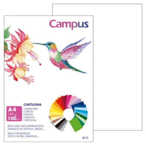 CARTULINA CAMPUS A4 180G BLANCO