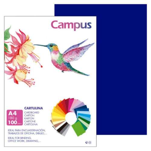 CARTULINA CAMPUS A4 180G ULTRAMAR