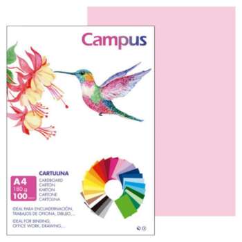 CARTULINA CAMPUS A4 180G ROSA