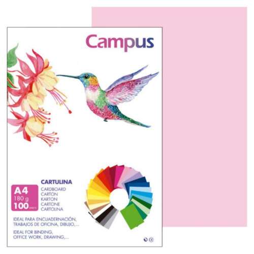 CARTULINA CAMPUS A4 180G ROSA
