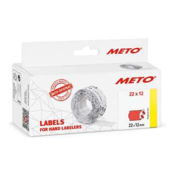 ETIQUETA METO 22X12 1LINEA FLUOR PERM