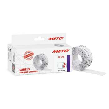 ETIQUETA METO 22X16 2LINEA BLANC PERM