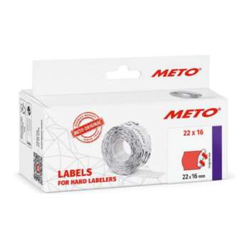 ETIQUETA METO 22X16 2LINEA FLUOR PERM