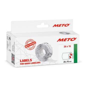 ETIQUETA METO 26X16 2LINEA BLANC PERM