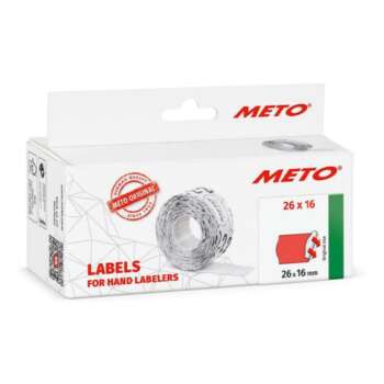 ETIQUETA METO 26X16 2LINEA FLUOR PERM