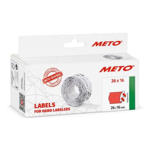ETIQUETA METO 26X16 2LINEA FLUOR PERM