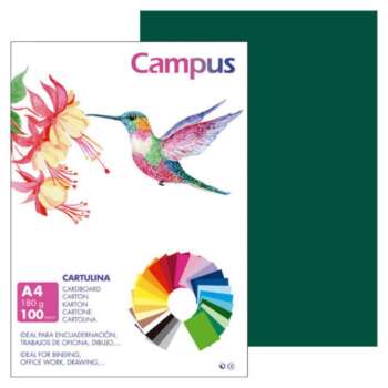 CARTULINA CAMPUS A4 180G V.AMAZONAS