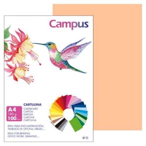CARTULINA CAMPUS A4 180G CARNE