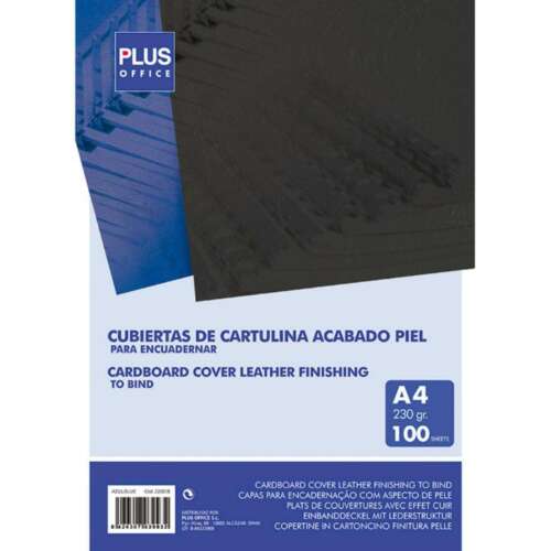 CUBIERTA PLUS CARTON A4 250G AZUL/100