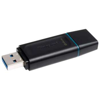 PEN DRIVE KINGSTON 64GB DTX NEGRO