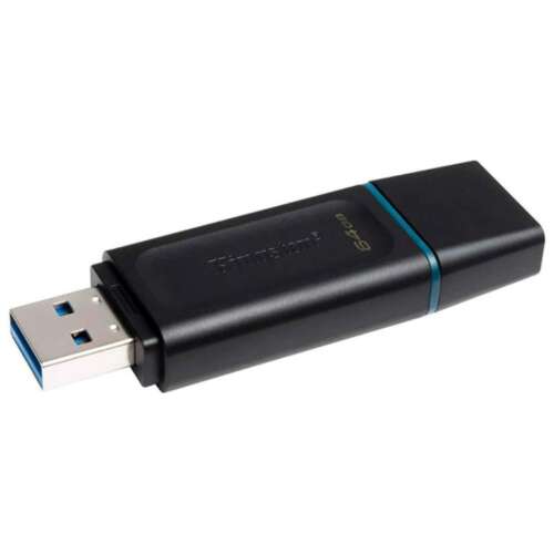 PEN DRIVE KINGSTON 64GB DTX NEGRO