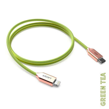 CABLE GROOVY APPLE 1M SILICONA VERDE