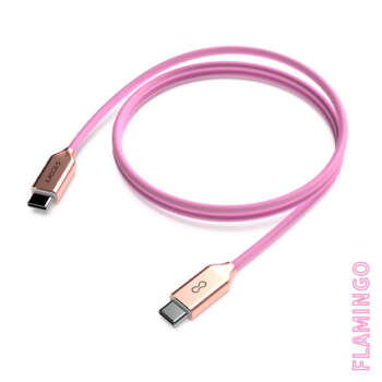 CABLE GROOVY TIPO C 1M SILICONA ROSA