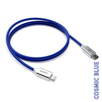 CABLE GROOVY APPLE 1M SILICONA COBALT