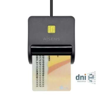 LECTOR DE TARJETAS DNI AISENS NEGRO
