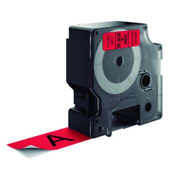 CINTA DYMO D1 24MMX7M NEGRO/ROJO