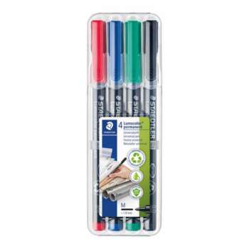 ROTULADOR STAEDTLER LUMOCOLOR"M" 4COL