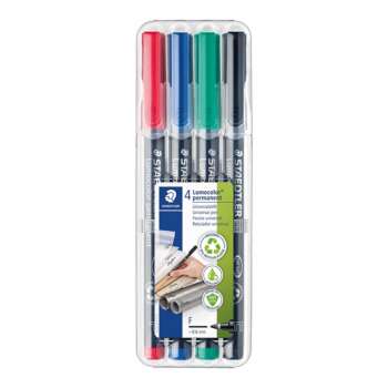 ROTULADOR STAEDTLER LUMOCOLOR"F" 4COL