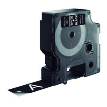 CINTA DYMO D1 19MMX7M BLANCO/NEGRO