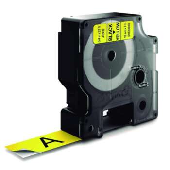 CINTA DYMO D1 19MMX7M NEGRO/AMARILLO
