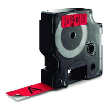 CINTA DYMO D1 19MMX7M NEGRO/ROJO