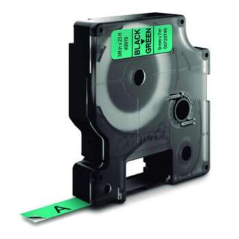 CINTA DYMO D1  9MMX7M NEGRO/VERDE