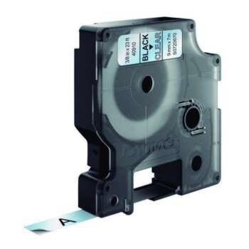 CINTA DYMO D1  9MMX7M NEGRO/TRANSPAR