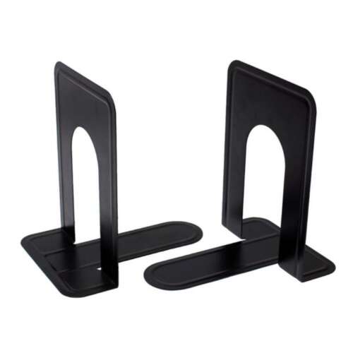 SUJETALIBROS PLUS METALICO NEGRO /2UD
