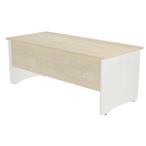 MESA ROCADA WORK 140X80CM BLANCO/HAYA
