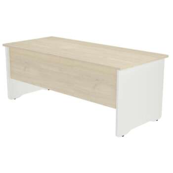 MESA ROCADA WORK 160X80CM BLANCO/HAYA