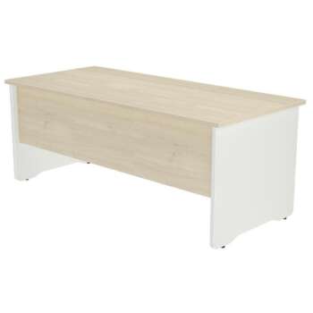 MESA ROCADA WORK 200X80CM BLANCO/HAYA