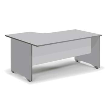 MESA ROCADA WORK L-DER.160X120 ALU/GR