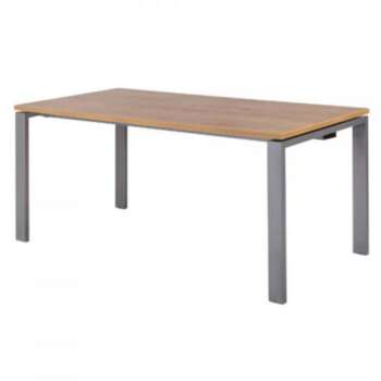 MESA ROCADA TOTAL 140X80CM ALUM/HAYA