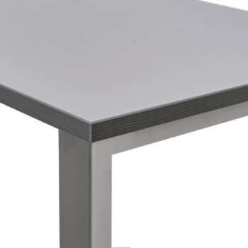MESA ROCADA TOTAL 160X80CM ALUM/GRIS