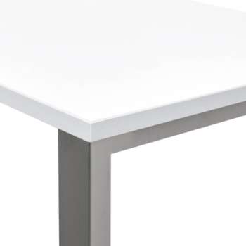 MESA ROCADA TOTAL 160X80CM ALUM/BLANC