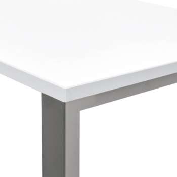 MESA ROCADA TOTAL 180X80CM ALUM/BLANC
