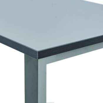 MESA ROCADA TOTAL 200X80CM ALUM/GRIS