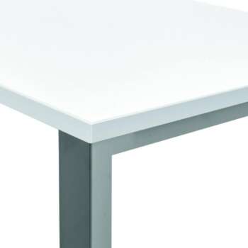 MESA ROCADA TOTAL 200X80CM ALUM/BLANC