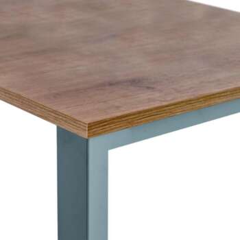 MESA ROCADA TOTAL 200X80CM ALUM/ROBLE