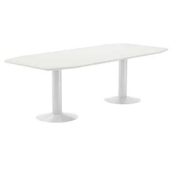 MESA ROCADA 220X100 MET.RECTANG.BL/BL