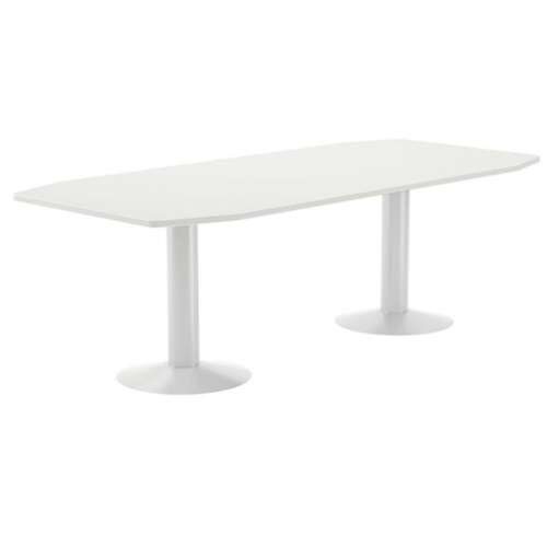 MESA ROCADA 220X100 MET.RECTANG.BL/BL
