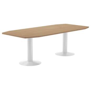 MESA ROCADA 220X100 MET.RECTANG.RB/BL