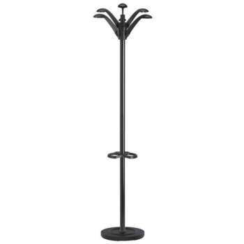 PERCHERO UNILUX FLORA 6 COLGAD.NEGRO