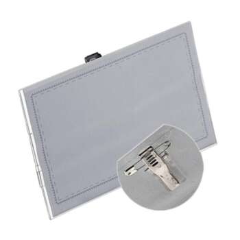 PORTACARNET HOR.PINZA-ALFIL 90X55 BLA