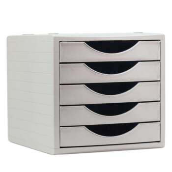 MODULO ARCHIVOTEC 5 CAJONES GRIS/GRIS