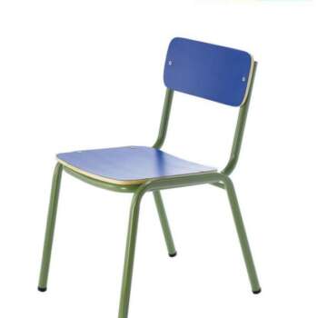 SILLA INFANTIL MADERA COL.-ACERO 26CM